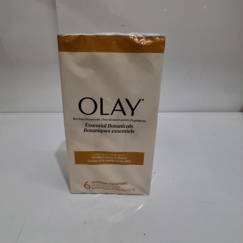 6PK OLAY ESSENTIALS BOTANICALS CLEANSING BARS - VANILLA CREAM & HONEY image 2