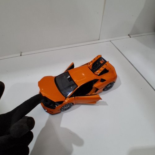 MAISTO *SPECIAL EDITION* LAMBORGHINI TEMERARIO COLLECTIBLE MODEL DIE CAST CAR - 1:18 SCALE - ORANGE (MODEL: 9897765) image 5
