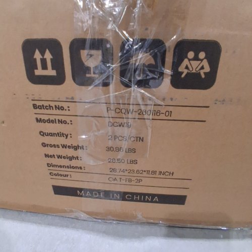 2PK COLAMY MID-CENTURY MODERN FABRIC DINING CHAIR - 29.1" X 22.2" - BEIGE (MODEL: DCW19) image 2