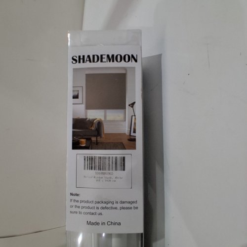 SHADEMOON CORDLESS WINDOW ROLLER SHADES - 18" X 72" - WHITE image 4