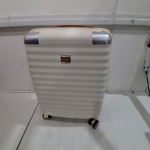 JOYWAY CARRY-ON LUGGAGE WITH METAL CORNER PROTECTORS, TSA LOCK, AND SPINNER WHEELS - 20" - WHITE (MODEL: TR019-20 WT) image 2