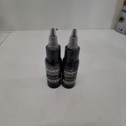 2 ELEMENT TATTOO SUPPLY INK - NIGHTHAWK BLACK- 1 OZ/EACH image 2