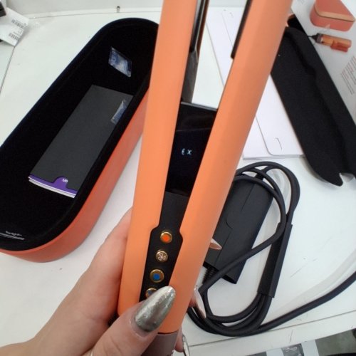 DYSON AIRSTRAIT WET TO DRY HAIR STRAIGHTENER - LIMITED EDITION APRICOT/ TOPAZ (MODEL: HT01) image 2