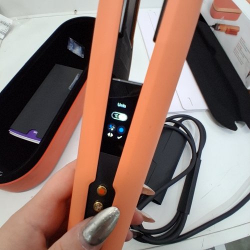 DYSON AIRSTRAIT WET TO DRY HAIR STRAIGHTENER - LIMITED EDITION APRICOT/ TOPAZ (MODEL: HT01) image 5