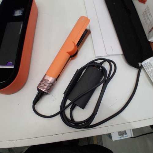 DYSON AIRSTRAIT WET TO DRY HAIR STRAIGHTENER - LIMITED EDITION APRICOT/ TOPAZ (MODEL: HT01) image 6
