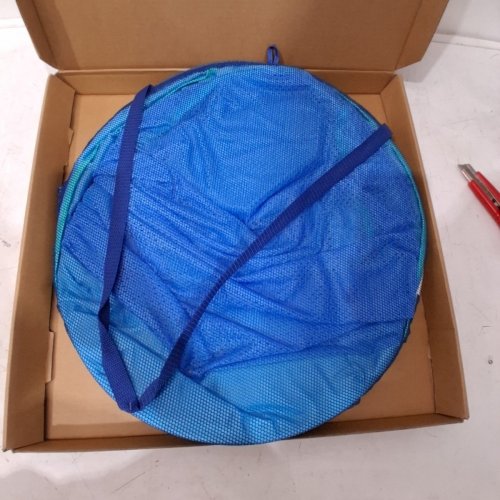 SWIMWAYS PREMIUM SPRINGFLOAT HAMMOCK POOL FLOAT - 68" X 35" - MAX/CAP 250 LBS - BLUE image 4