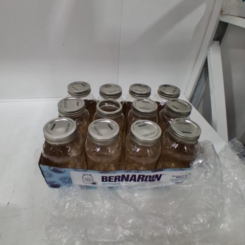 12PK BERNARDIN MASON JARS - 1 L - CLEAR image 2