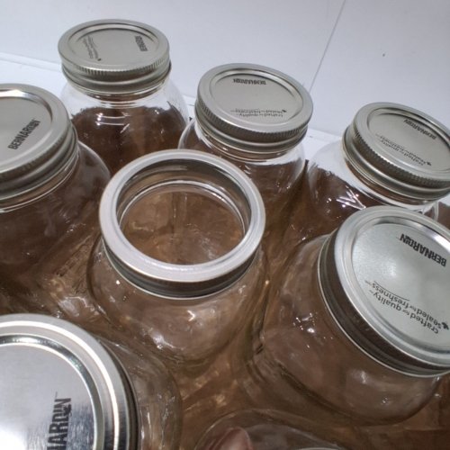 12PK BERNARDIN MASON JARS - 1 L - CLEAR image 4