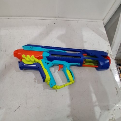 NERF SUPER SOAKER POWER DRENCH WATER BLASTER WITH EASY FILL STATION HOSE ATTACHMENT - BLUE/ORANGE (MODEL: ‎G11165L0) image 2