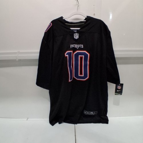 MEN'S NIKE NFL NEW ENGLAND DRAKE MAYE NUMBER 10 FOOBALL JERSET - EXTRA LARGE - BLACK image 2
