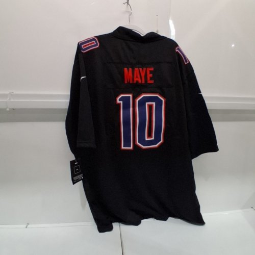 MEN'S NIKE NFL NEW ENGLAND DRAKE MAYE NUMBER 10 FOOBALL JERSET - EXTRA LARGE - BLACK image 4