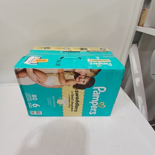 80PK PAMPERS SWADDLERS DIAPERS - SIZE 6 image 3