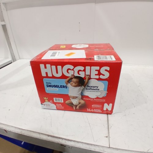 144PK HUGGIES LITTLE SNUGGLERS DIAPERS - SIZE NEWBORN image 2