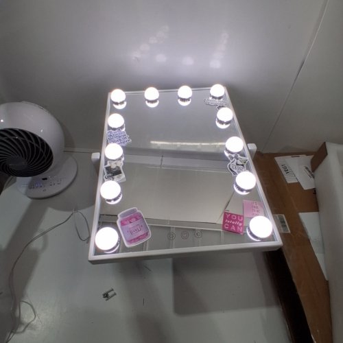 SHEFFIELD LABS HOLLYWOOD-STYLE LED VANITY MIRROR - 14" X 19" - WHITE (MODEKL: MR6012) image 2