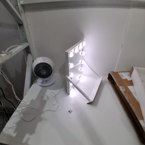 SHEFFIELD LABS HOLLYWOOD-STYLE LED VANITY MIRROR - 14" X 19" - WHITE (MODEKL: MR6012) image 4