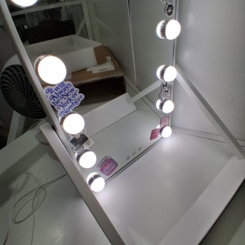 SHEFFIELD LABS HOLLYWOOD-STYLE LED VANITY MIRROR - 14" X 19" - WHITE (MODEKL: MR6012) image 5