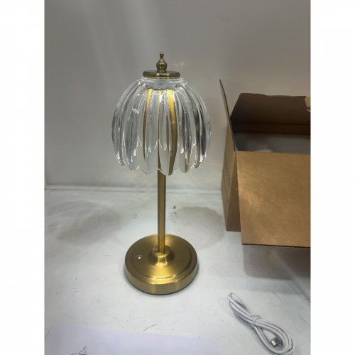 SHENMOYL DIMMABLE TULIP TABLE LAMP WITH TOUCH CONTROL, 3 MODES - 13" image 2