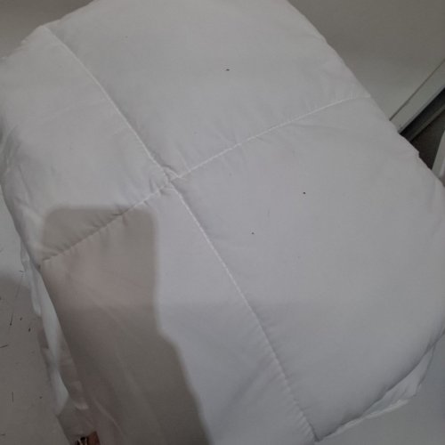 CASA PLATINO DOWN ALRTERNATIVE - HYPOALLERGENIC MICROFIBER - QUILTED SOLID COMFORTER/DUVET INSERT - ALL SEASONS - QUEEN - WHITE image 3