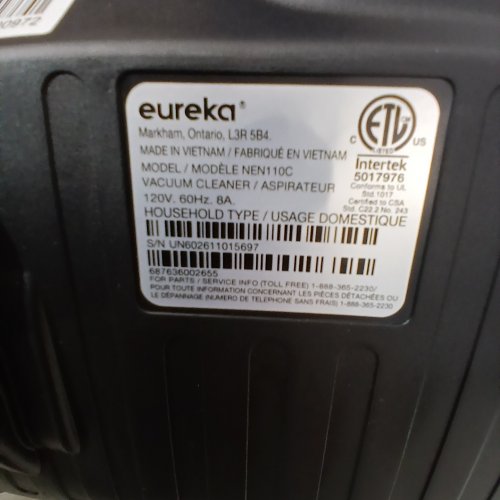 EUREKA WHIRLWIND CORDED BAGLESS CANISTER LIGHTWEIGHT VACUUM - BLUE (MODEL: NEN110C) image 5