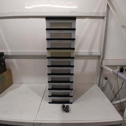 IRIS 10 DRAWER ROLLING STORAGE ORGANIZER CART - 41" X 14" - BLACK (MODEL: MC-3100/362/343) image 2