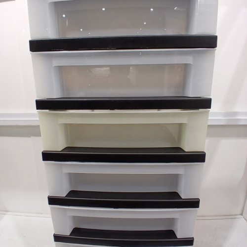 IRIS 10 DRAWER ROLLING STORAGE ORGANIZER CART - 41" X 14" - BLACK (MODEL: MC-3100/362/343) image 3