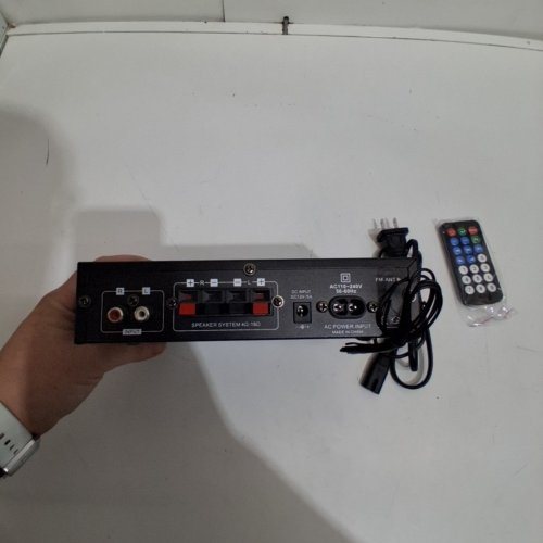 HOME AUDIO MINI BLUETOOTH STEREO AUDIO AMPLIFIER RECIEVER - 5.0RMS, 2.0 K POWER AMP WITH REMOTE CONTROL - BLACK (MODEL: AK-35) image 6