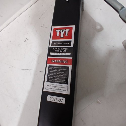 TYT TRAILER JACK - VERTICAL TRAVEL CAMPER RV JACK - SIDE WIND DIRECT WELD ON TRAILER JACK - 8000LBS MAX CAPACITY - 15" - BLACK/SILVER image 3
