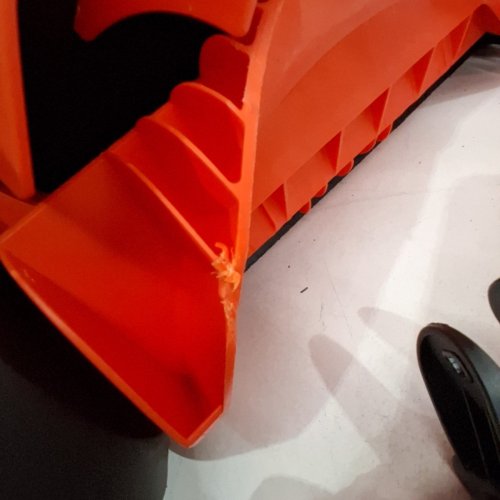 VOLTASK CORDLESS ELECTRIC SNOW SHOVEL WITH CHARGER AND LED LIGHTS - 16" - 48V - BLACK/ORANGE (MODEL: CSS004-160) image 4