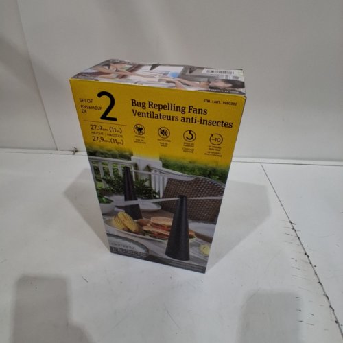 2PK ELEMENTS RECHARGEABLE BUG REPELLER FANS - BLACK (MODEL: 1990391) image 4