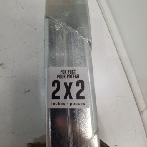 PYLEX ADJUSTABLE SPYTEK SQUARE FENCE POST - 2" X 2" - SUPPORTS UP 60" FENCE - SILVER (MODEL: 13015) image 3
