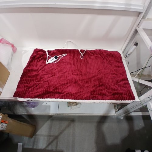 HEATED BLANKET ELECTRIC THROW - 50" X 60" - RED image 4