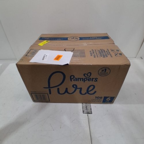 108PK PAMPERS PURE 100% LEAKPROOF - SIZE 6 - 35LB-108LB image 2