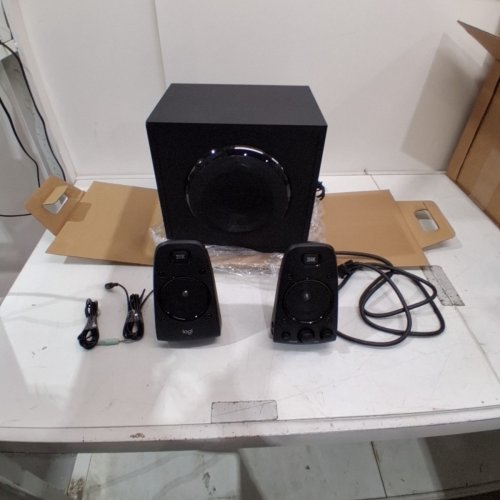LOGITECH Z623 2.1 CHANNEL COMPUTER SPEAKER SYSTEM WITH SUBWOOFER & THX SOUND - BLACK (MODEL: 980-000402, S-00095) image 3