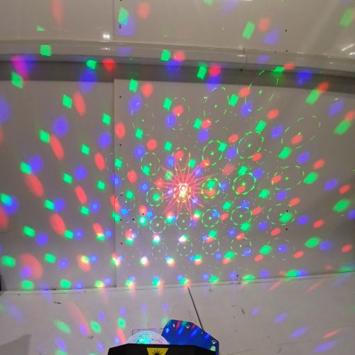 CHINLY LASER LIGHTS LED DISCO BALL PROJECTOR LIGHT - COLOR CHANGING image 2