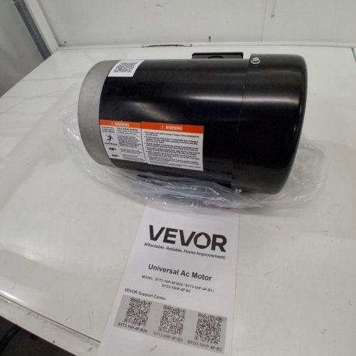 ELECTRIC AIR COMPRESSOR MOTOR - 1HP 5/8" KEYED SHAFT 230V/460 - BLACK (MODEL: SYT3-1HP-4P-B34) image 3