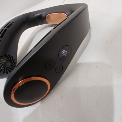 ADJUSTABLE PORTABLE COOLING NECK FAN - BLACK image 4