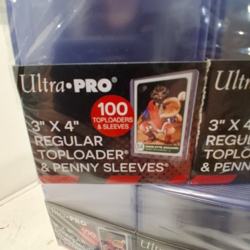 200PK ULTRA PRO REGULAR TOPLOADER & PENNY SLEEVES - 3" X 4" - BLUE image 4