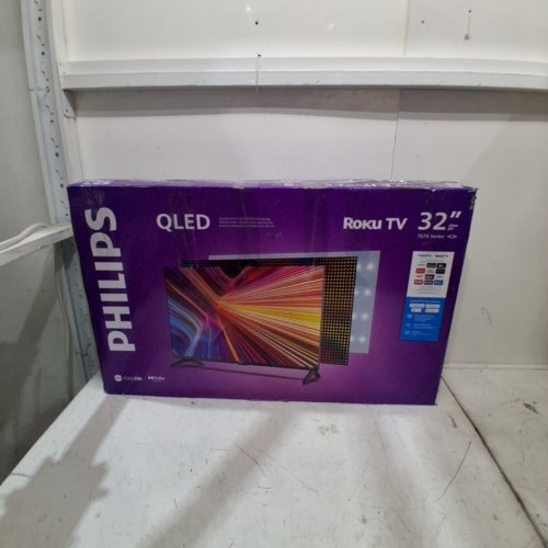 PHILIPS 7600 SERIES HD QLED HD ROKU TV - BLACK (MODEL: 32PQF7666/F6) image 2