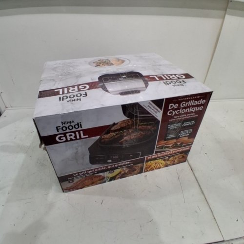 NINJA FOODI 6-IN-1 INDOOR GRILL & AIR FRYER WITH CYCLONIC GRILLING - 500°F - 43.6" X 36" X 28" - BLACK/SILVER (MODEL: EG201C ) image 6