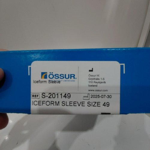 ÖSSUR THERMOFORMABLE BELOW-THE-KNEE AMPUTATIONS ICEFORM SLEEVE - SIZE 49 - DARK BLUE (ITEM: S-201149) image 2