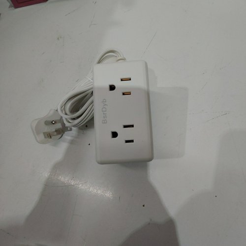 BSRDYB 3 SIDED POWER STRIP EXTENSION CORD - 15FT - WHITE (MODEL: ZY-AC6) image 3