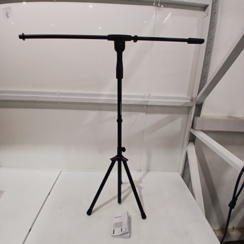 AMAZON BASICS PORTABLE HEIGHT-ADJUSTABLE TRIPOD BOOM MICROPHONE STAND WITH CABLE MANAGEMENT - UPTO 86" - BLACK (MODEL: DD130) image 2