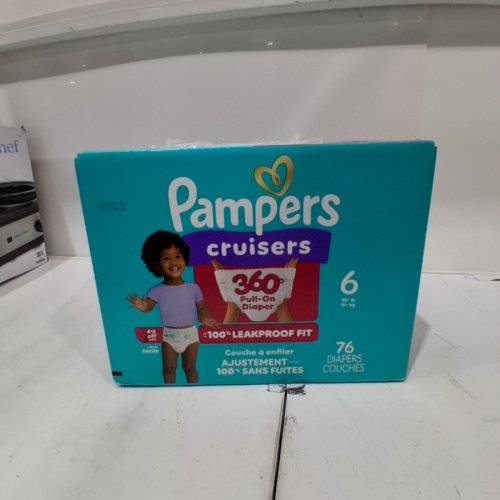 76PK PAMPERS CRUISERS 360° 100% LEAKPROOF GAP-FREE FIT DIAPERS - SIZE 6 image 3