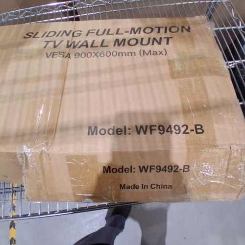 LONG ARM ROTATING TV WALL MOUNT W/POWER STRIP - 26-65” - 48" ARM - BLACK (MODEL: WF9492-B) image 2