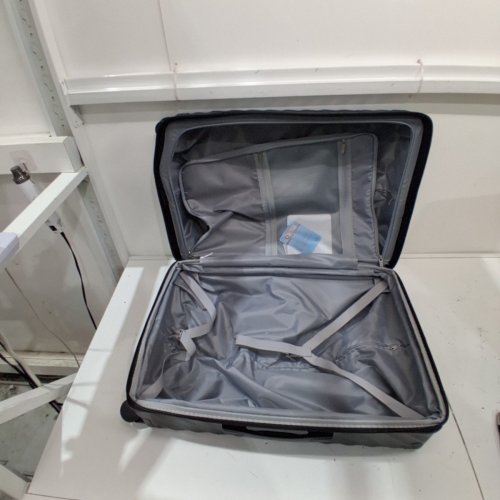 LUGGEX HARD SHELL SUITCASE WITH TSA LOCK - 24" X 15.7" X 11" - CHARCOAL METALLIC/GREY (MODEL: KV-GBK24) image 4