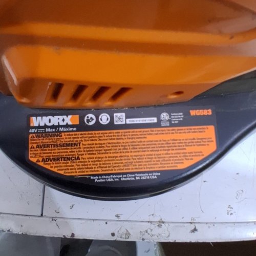 WORX POWER SHARE 350 CFM CORDLESS BLOWER/VAC/MULCHER *TOOL ONLY* -40V (MODEL: WG583) image 3