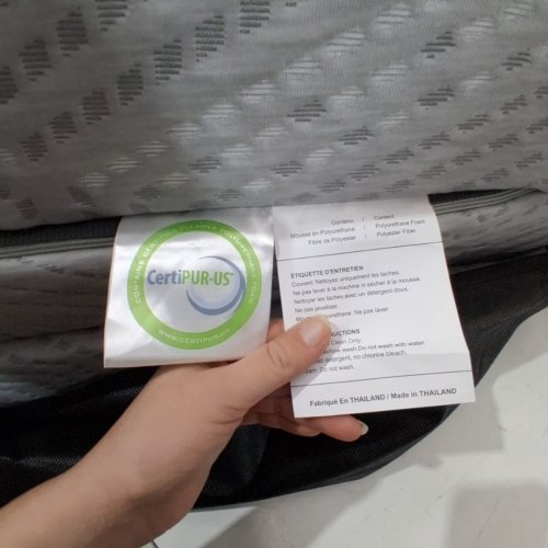 TRIFOLD FOLDING MATTRESS - 75" X 25" X 4" - TWIN - GREY image 3