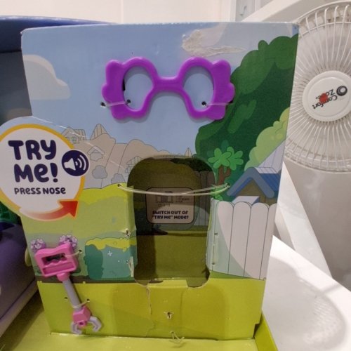 BLUEY CHAT MATES GRANNIES CAR WITH JANET TOY - PURPLE AND MINT image 3