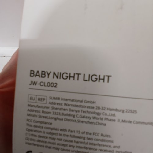 JOLYWELL BABY INTERACTIVE TOUCH CONTROL NIGHT LIGHT NURSERY LAMP WITH RGB COLORS - WHITE BASE (MODEL: CL002) image 2