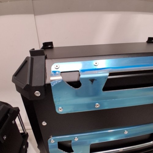 2 HARD MOTORCYCLE SIDE CASES - BLACK image 5